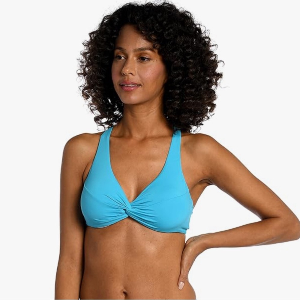 LA BLANCA Women's 
Underwire Wrap Bikini Swimsuit Top